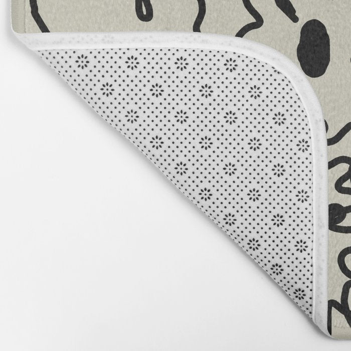 minimal floral Bath Mat Gallery Image 2