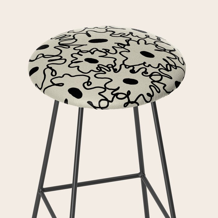 minimal floral Stool Gallery Image 2