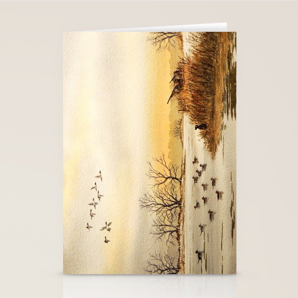 Hunting Pintail Ducks Stationery Card Gallery Image 2