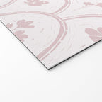 Rustic scallop floral block print - soft blush baby pink pattern Welcome Mat Gallery Image 2