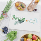 Winter Herbs / Botanical Illustration Cutting Board Gallery Image 2