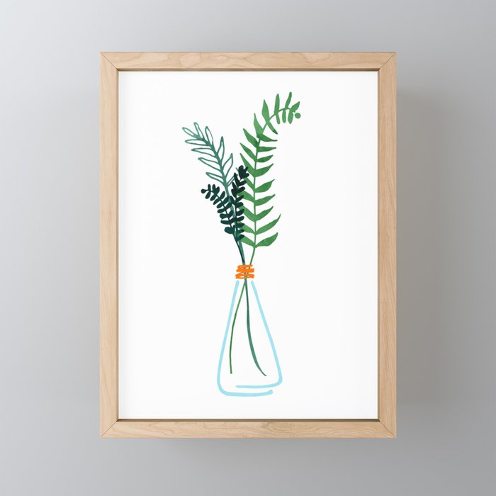 Winter Herbs / Botanical Illustration Mini Art Print Gallery Image 1