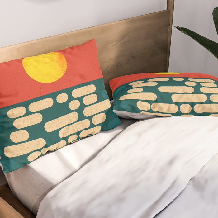 Sun Over The Sea - Afternoon Pillow Sham Gallery Image 2