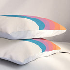 Vintage California Sun: Slanted Stripes Pillow Sham Gallery Image 3