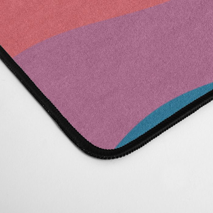 Vintage California Sun: Slanted Stripes Desk Mat Gallery Image 4