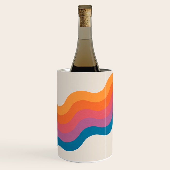 Vintage California Sun: Slanted Stripes Wine Chiller Gallery Image 1