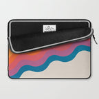 Vintage California Sun: Slanted Stripes Laptop Sleeve Gallery Image 2