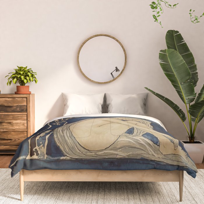 Girl sleeping under magnolia flowers Comforter Gallery Image 3