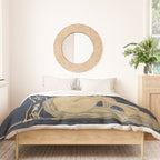 Girl sleeping under magnolia flowers Duvet Cover Gallery Image 3