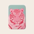 Tiger Pink & Teal Bath Mat Gallery Image 1