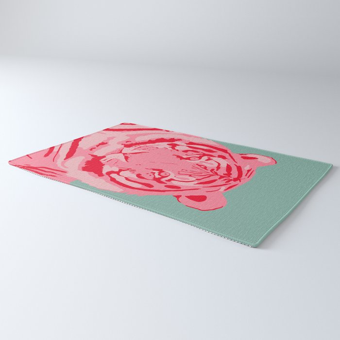 Tiger Pink & Teal Rug Gallery Image 3