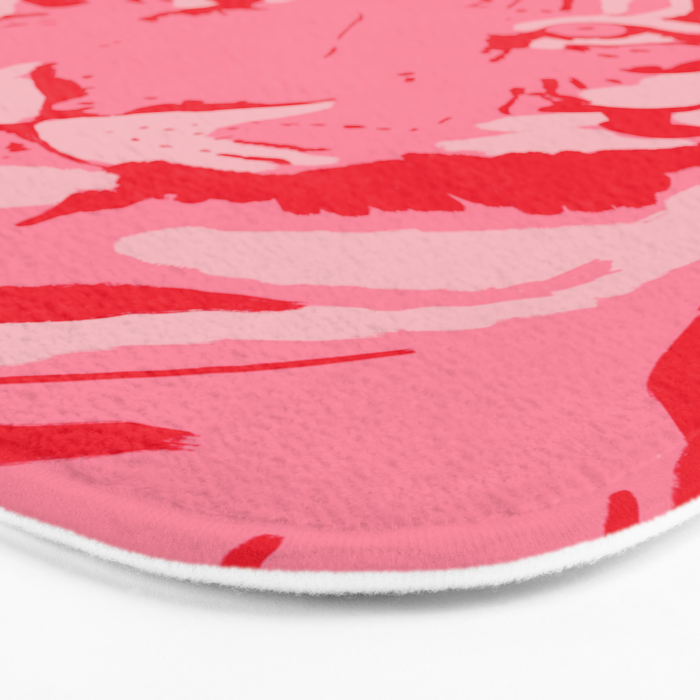 Tiger Pink & Teal Bath Mat Gallery Image 3