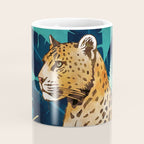 Leopard and Indigo Botanical Coffee Mug Gallery Image 4