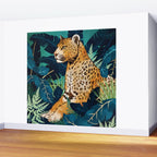 Leopard and Indigo Botanical Wall Mural Gallery Image 2