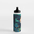 Leopard and Indigo Botanical Water Bottle Gallery Image 3