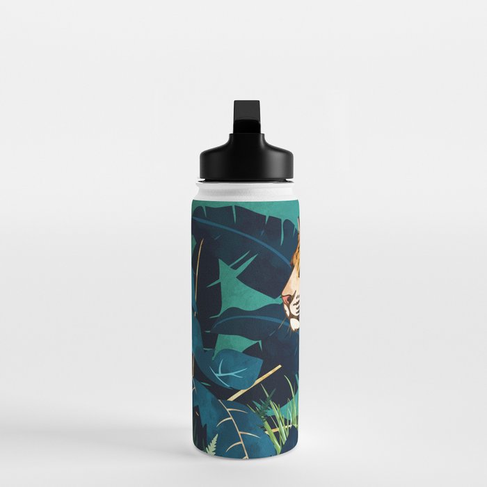 Leopard and Indigo Botanical Water Bottle Gallery Image 3