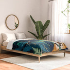 Leopard and Indigo Botanical Comforter Gallery Image 2