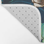 Leopard and Indigo Botanical Bath Mat Gallery Image 2