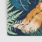 Leopard and Indigo Botanical Poster Gallery Image 3