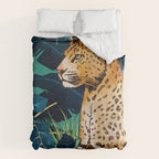 Leopard and Indigo Botanical Comforter Gallery Image 6