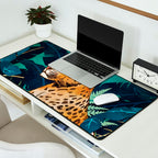 Leopard and Indigo Botanical Desk Mat Gallery Image 2