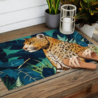 Leopard and Indigo Botanical Outdoor Rug Gallery Image 2