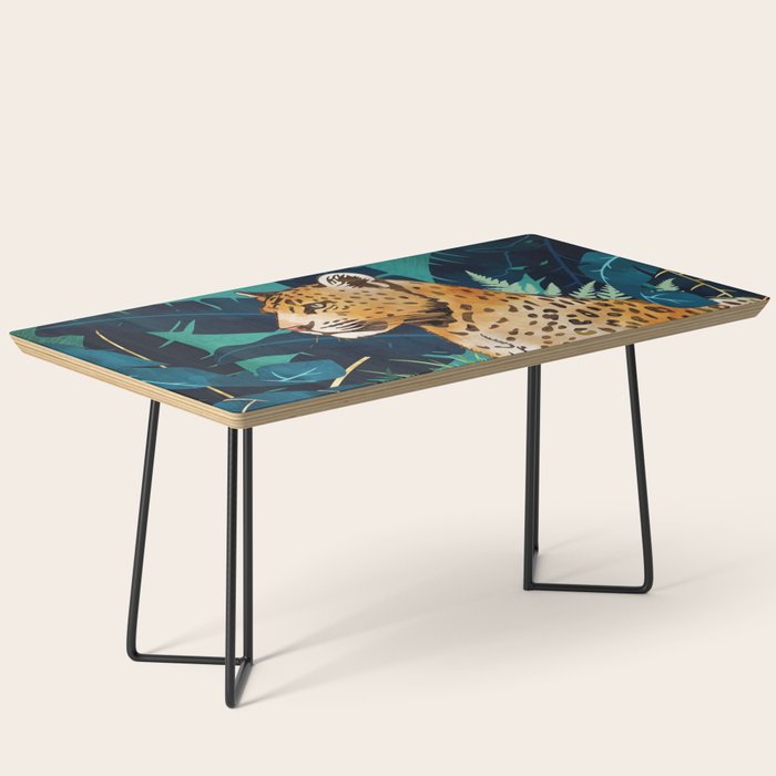 Leopard and Indigo Botanical Coffee Table Gallery Image 1