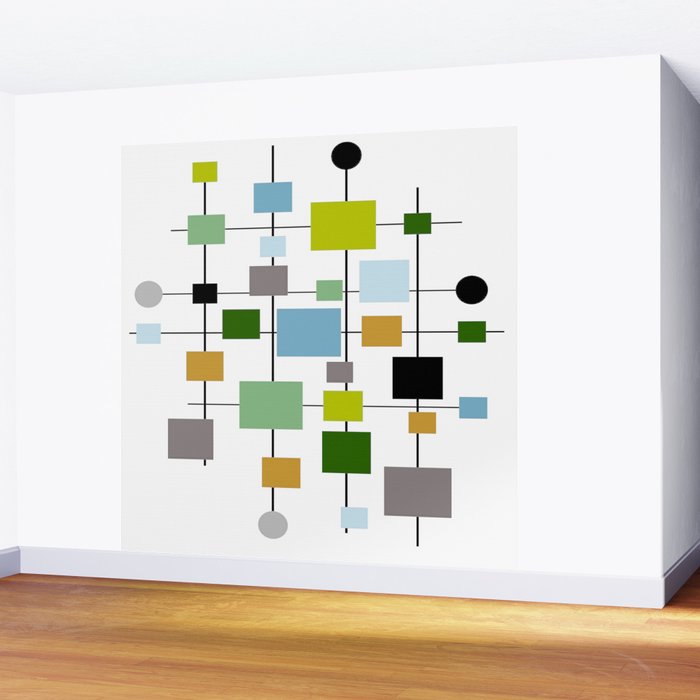 Mid-Century Modern Art 1.3.2 Wall Mural Gallery Image 2
