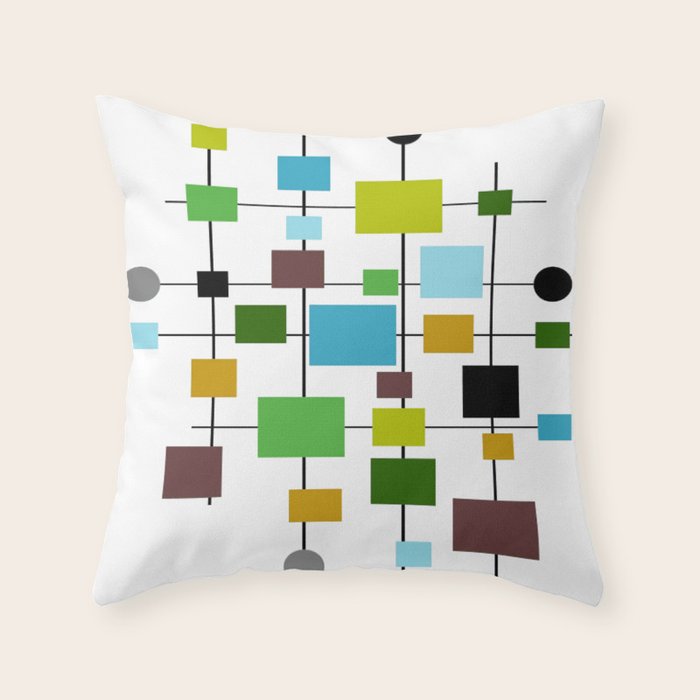Mid-Century Modern Art 1.3.2 Throw Pillow Gallery Image 6