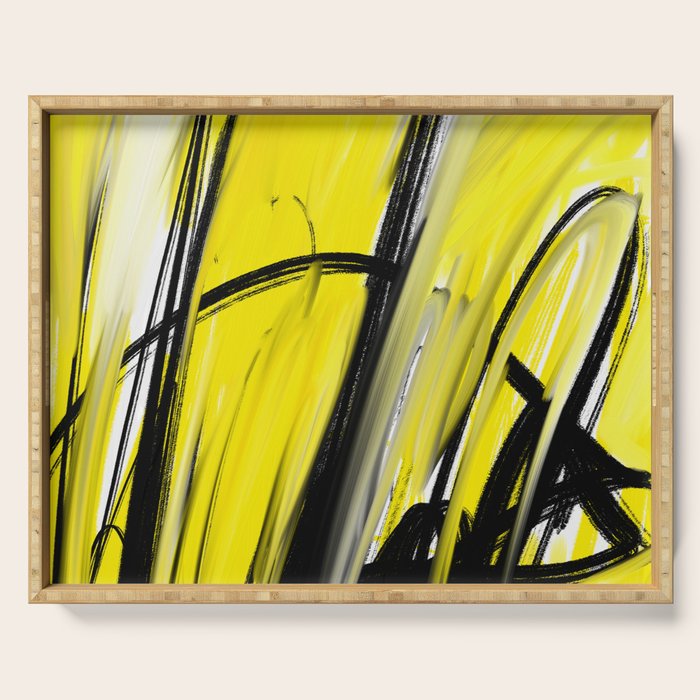 Expressionist Painting. Abstract 86. Serving Tray Gallery Image 1