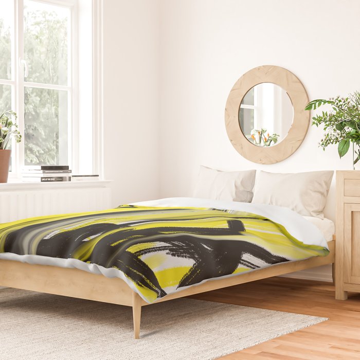 Expressionist Painting. Abstract 86. Duvet Cover Gallery Image 2