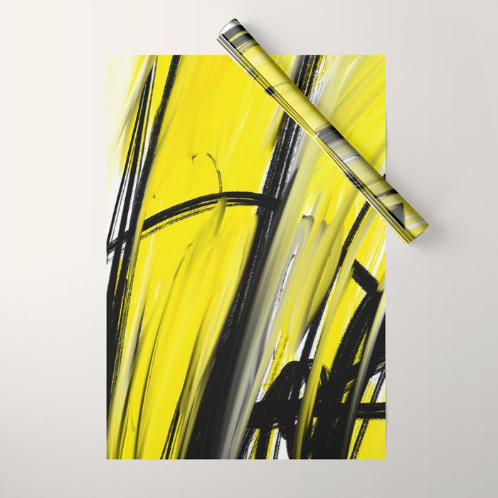 Expressionist Painting. Abstract 86. Wrapping Paper Gallery Image 1