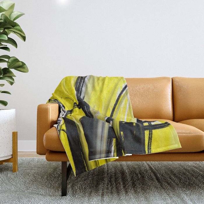 Expressionist Painting. Abstract 86. Throw Blanket Gallery Image 1