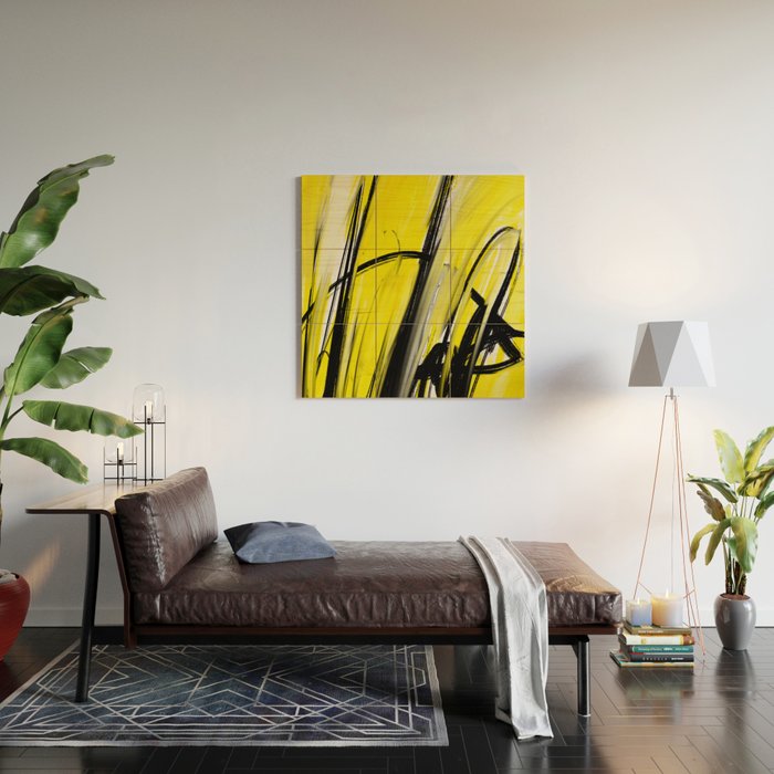 Expressionist Painting. Abstract 86. Wood Wall Art Gallery Image 2