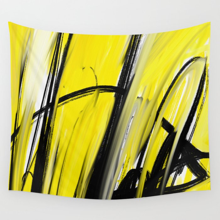 Expressionist Painting. Abstract 86. Wall Tapestry Gallery Image 1