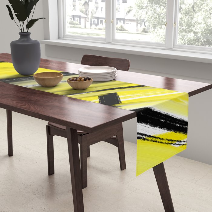 Expressionist Painting. Abstract 86. Table Runner Gallery Image 2