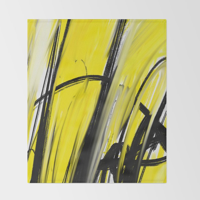 Expressionist Painting. Abstract 86. Throw Blanket Gallery Image 2
