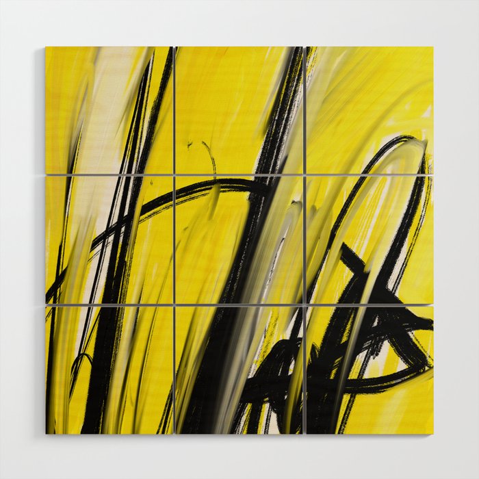 Expressionist Painting. Abstract 86. Wood Wall Art Gallery Image 1