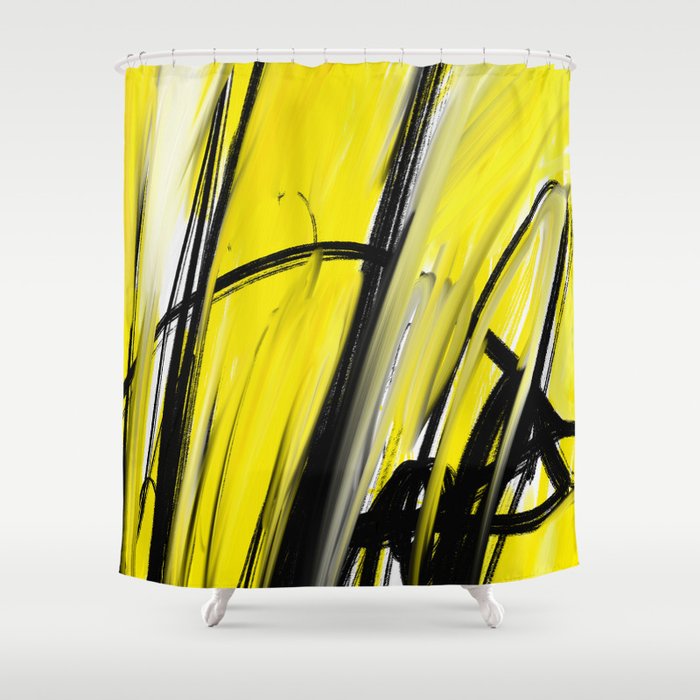 Expressionist Painting. Abstract 86. Shower Curtain Gallery Image 1