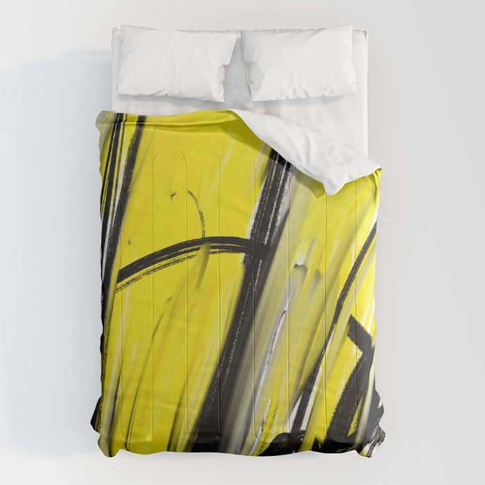 Expressionist Painting. Abstract 86. Comforter Gallery Image 6