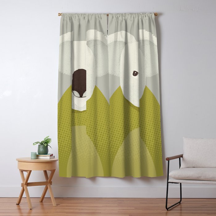 Whimsy Koala, Animal Portrait Window Curtain Gallery Image 1