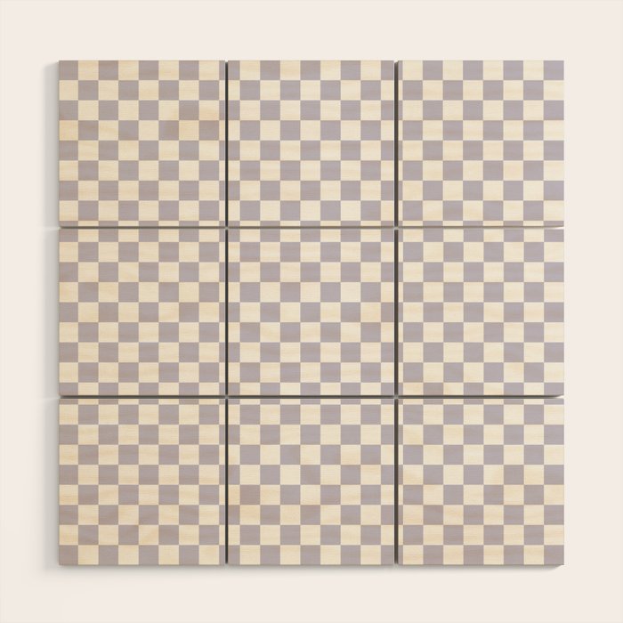 Checkered Pattern III - Medium Wood Wall Art Gallery Image 1