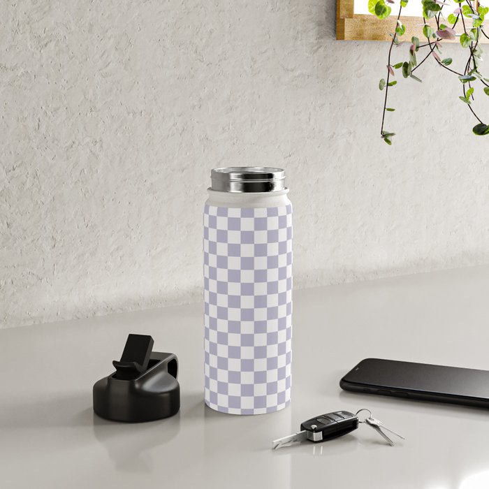 Checkered Pattern III - Medium Water Bottle Gallery Image 4