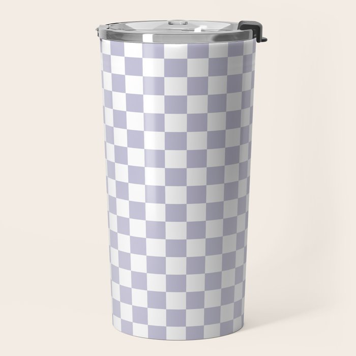 Checkered Pattern III - Medium Travel Mug Gallery Image 2