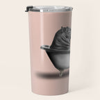 Hippo in Bath Travel Mug Gallery Image 3