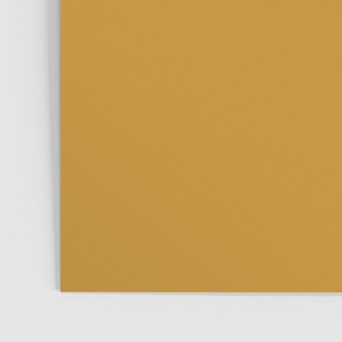 Fusion 4: Minimalist Geometric Abstract in Dark Mustard Yellow, Navy Blue, and White Poster Gallery Image 3