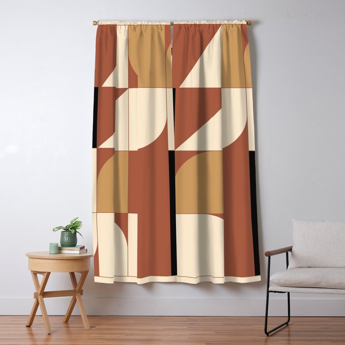Modern geometric shapes 49 Window Curtain Gallery Image 5