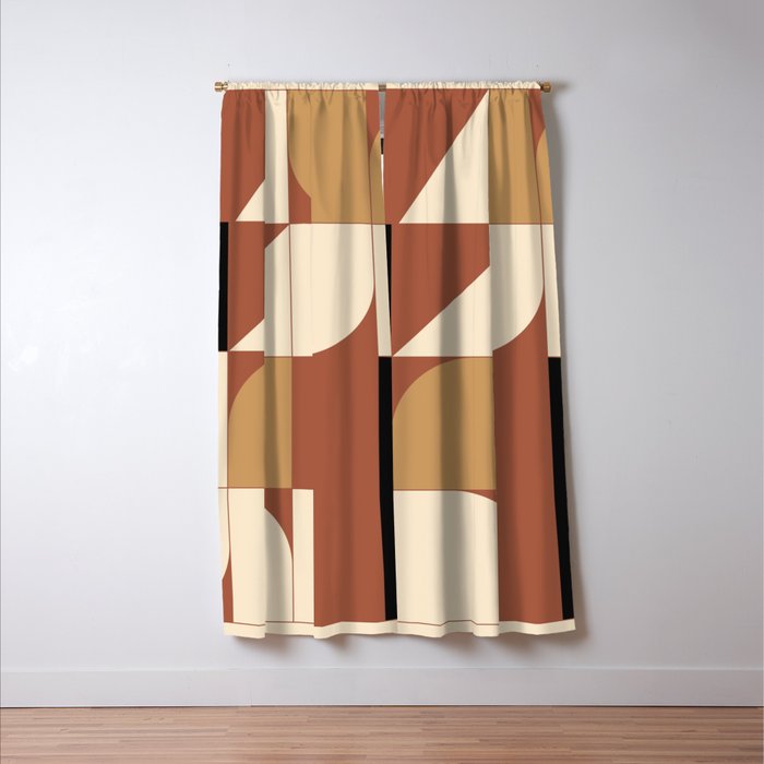 Modern geometric shapes 49 Window Curtain Gallery Image 3