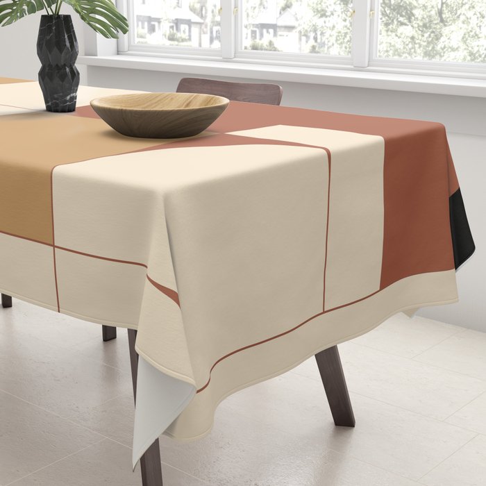 Modern geometric shapes 49 Tablecloth Gallery Image 3