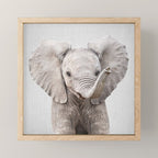 Baby Elephant - Colorful Mini Art Print Gallery Image 1
